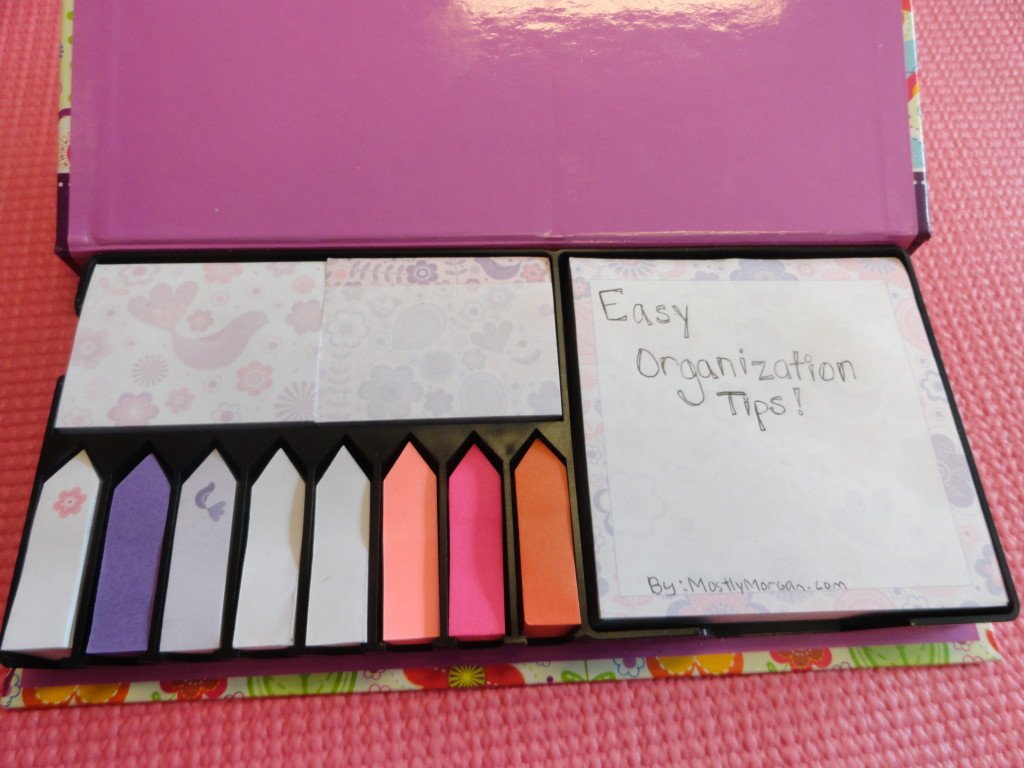Easy organization tips for college students and everybody else.