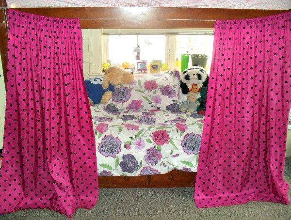 Hanging curtains on your bunk is a fantastic way to have a private place, get to sleep even when your roommates awake, and add some personality to your dorm room!