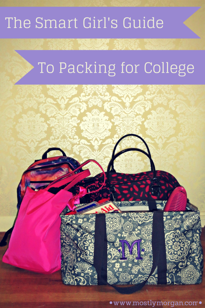 A smart girls guide to packing for college. The BEST tips you'll find and a very thorough guide explaining what you need and don't need. Written by a college student!