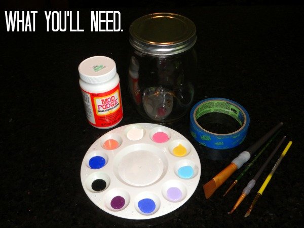 What you'll need to create a super cute, DIY change jar!