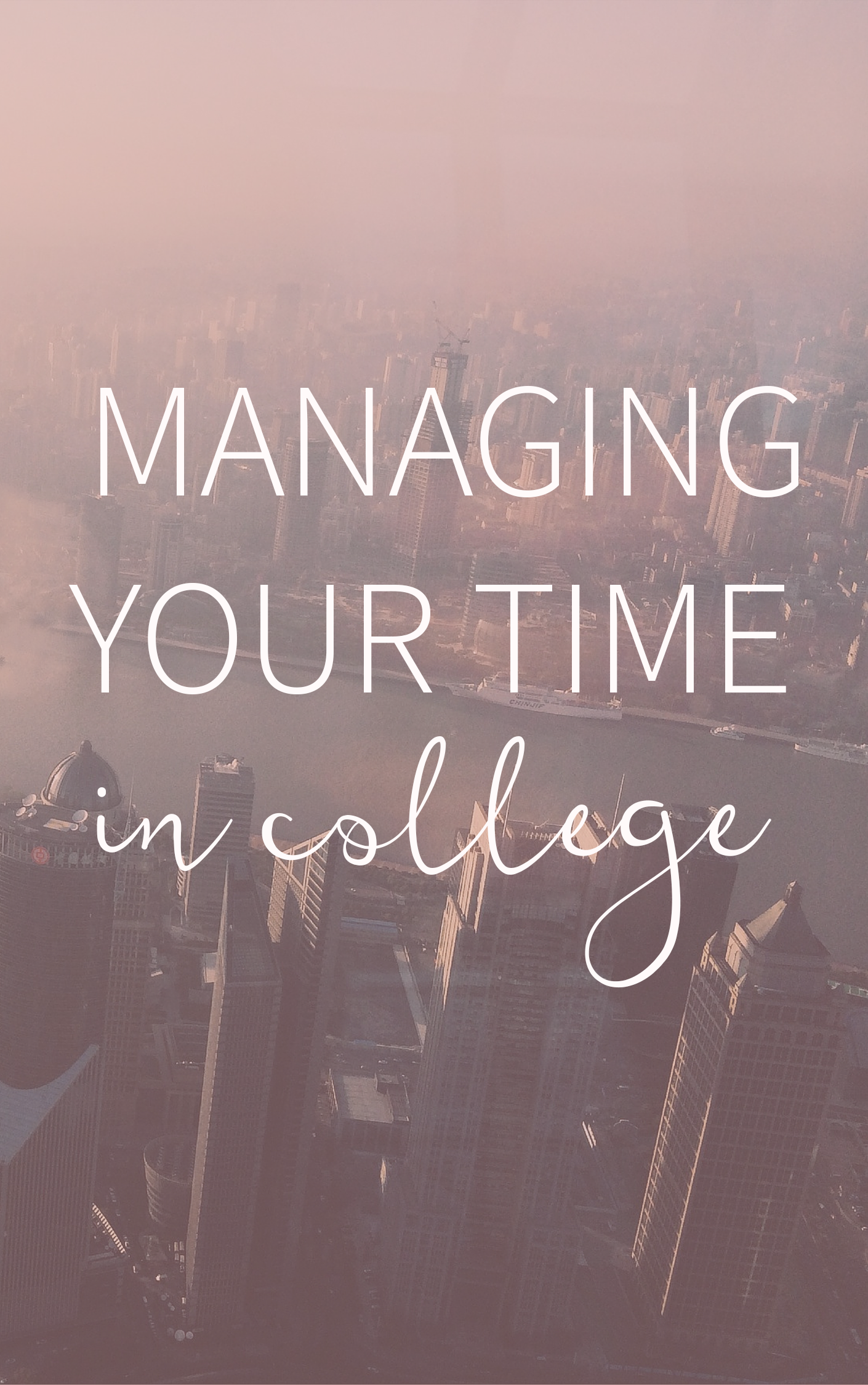 Managing your time