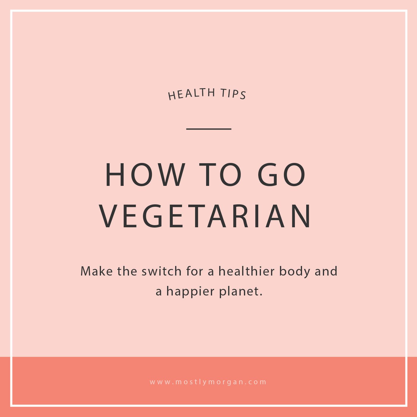 The Complete Guide to Going Vegetarian - Mostly Morgan