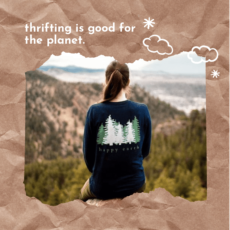 Thrift shopping is a great way to build your wardrobe and save the planet!