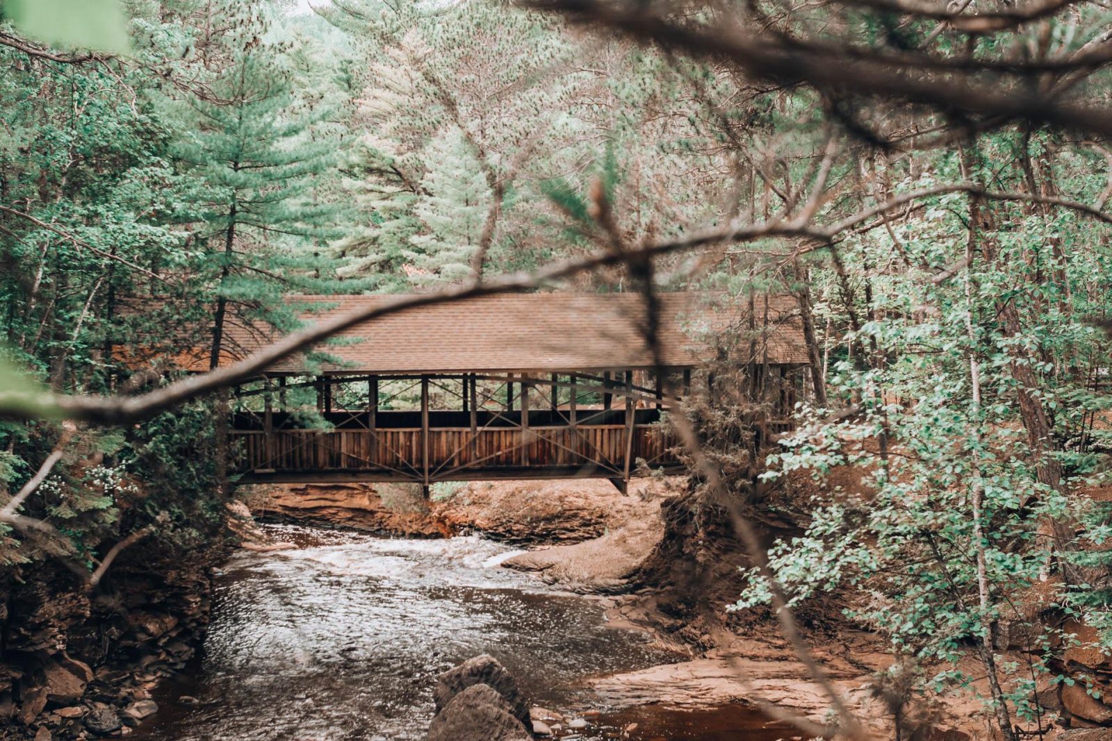 Our engagement story - getting engaged at Amnicon Falls State Park in Wisconsin.