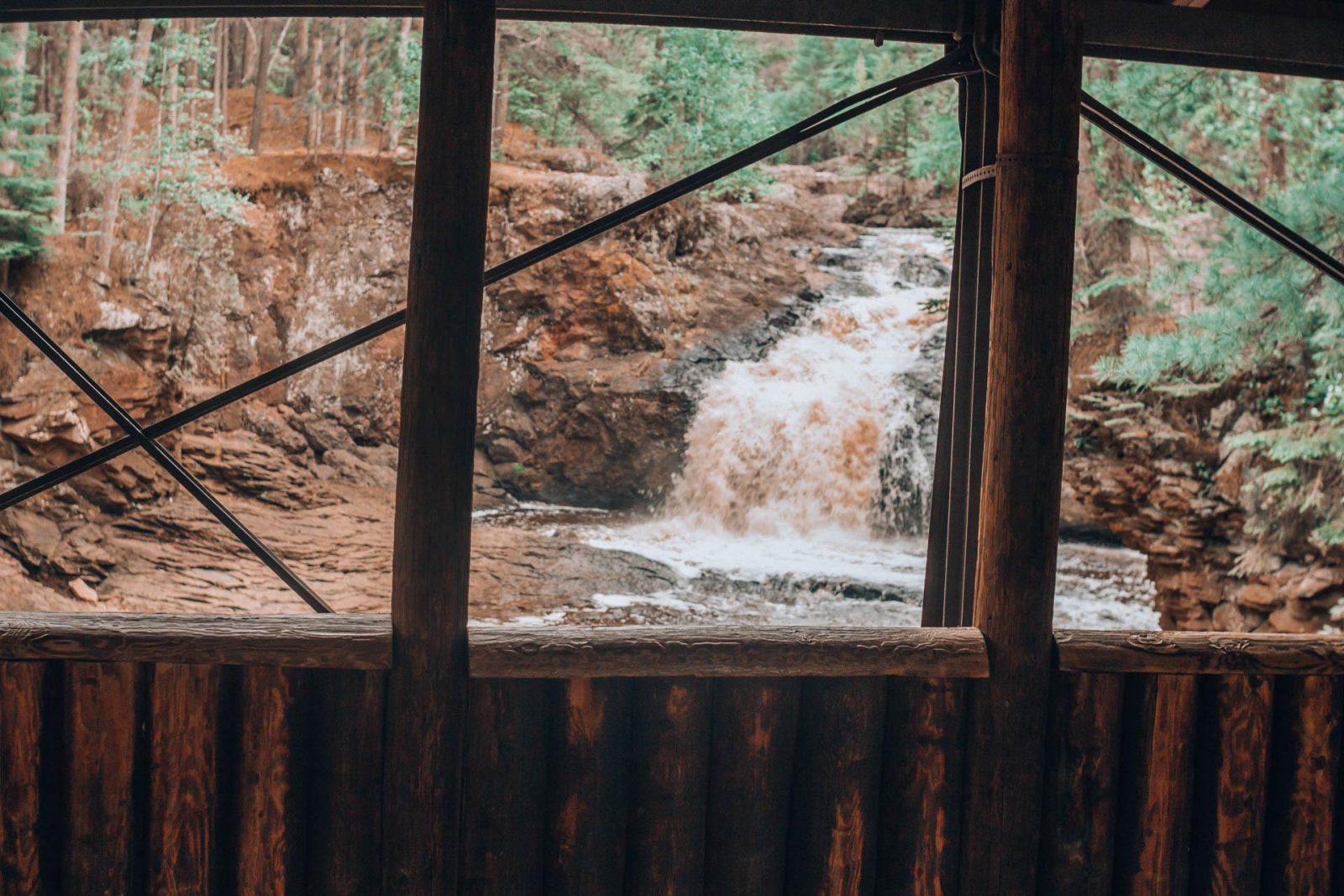 Our engagement story - getting engaged at Amnicon Falls State Park in Wisconsin.