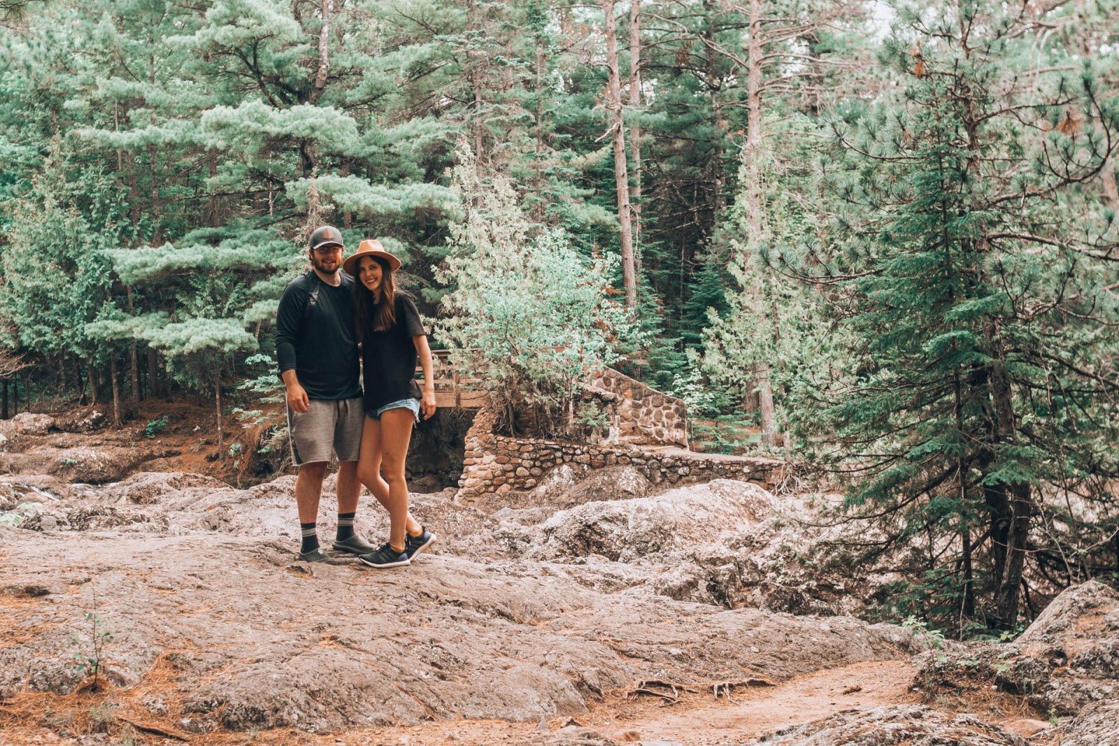 Our engagement story - getting engaged at Amnicon Falls State Park in Wisconsin.